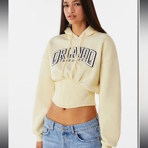 Bershka corset sweatshirt